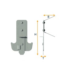 CD profile anchor suspension piece