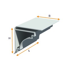 PVC outer angle piece