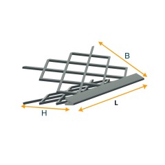 Zinc-plated angle piece (for plastering)