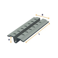 Zinc-plated strip (for plastering)