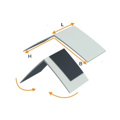 PVC angle piece (universal)