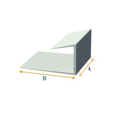 PVC end piece for plasterboard