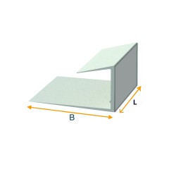 PVC end piece for plasterboard