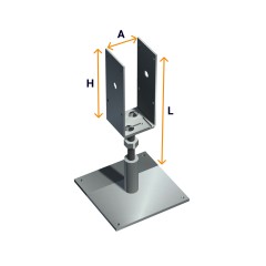 Support bracket (U-shaped)