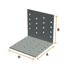 Perforated angle brackets