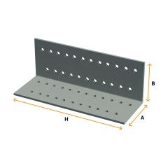 Perforated angle brackets