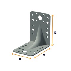 Angle bracket reinforced